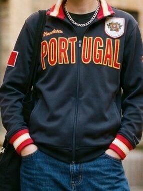 Mondetta Portugal Soccer Track Jacket Unisex Full Zip Crest M Streetstyle Grunge